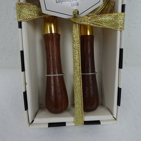 Spreaders Set of 2 Thirstystone David Tutera's Old Hollywood Gold Tone - Picture 5 of 8